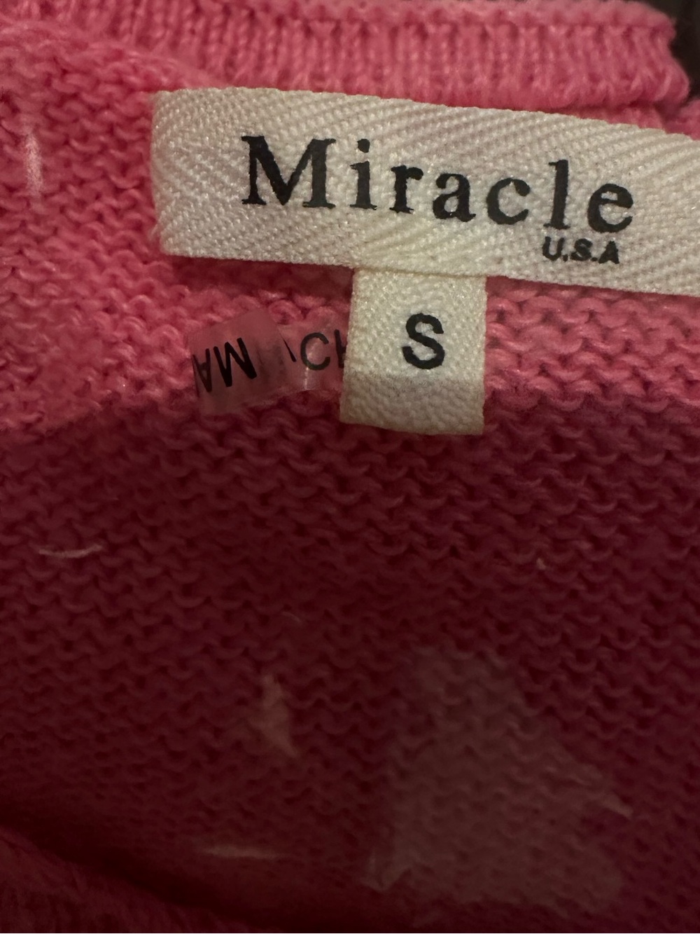 Miracle Pink Crewneck Sweater with 'Champagne Please' Script - Picture 9 of 11